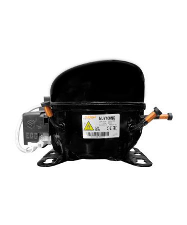 Compresor CUBIGEL 1NUY100NG de 1/3hp, refrigerante R-290 de 220 voltios y 60 hz