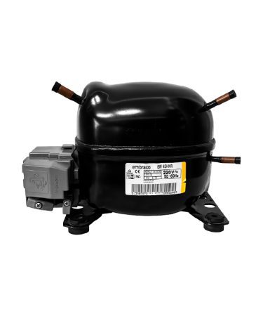 Compresor Embraco 1EM-45-HNR-V1 de 1/8hp, refrigerante R-134a de 220 voltios y 60 hz