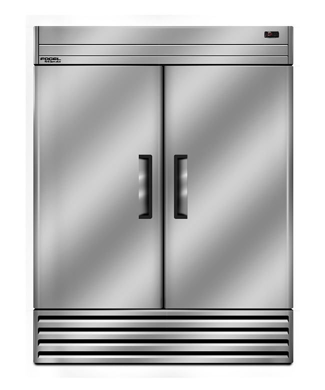Refrigerador de acero inox. de 1388 litros modelo CR-49-A-SA de 2 puertas solida